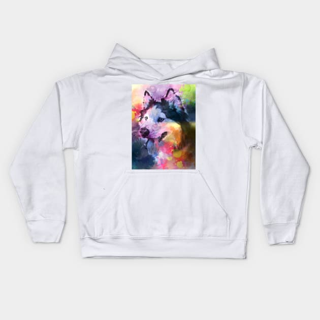 Splashes of Color Kids Hoodie by giantplayful